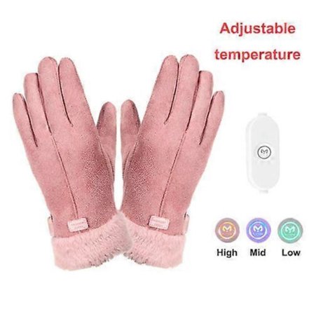 Talviset sähkölämmitteiset käsineet USB-lämmityksellä, ergonomiset pehmeät naisten lämmittävät käsineet