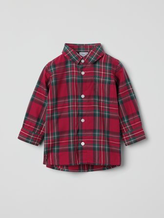 Kariertes Hemd baby - 68 - kinderbekleidung - red - Polarn O. Pyret