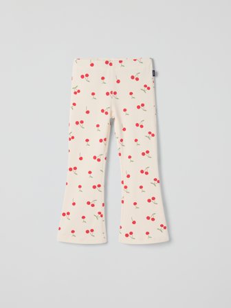 Polarn O. Pyret PLAY leggings utsvängda ben - 122 - barnkläder - beige