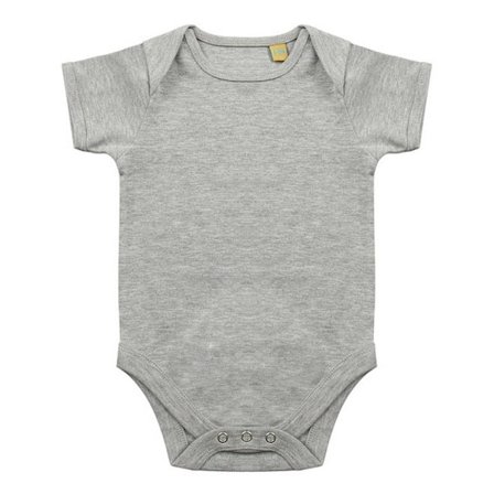 Larkwood Kortärmad Body för Småbarn 0-3 Månader Heather Grey