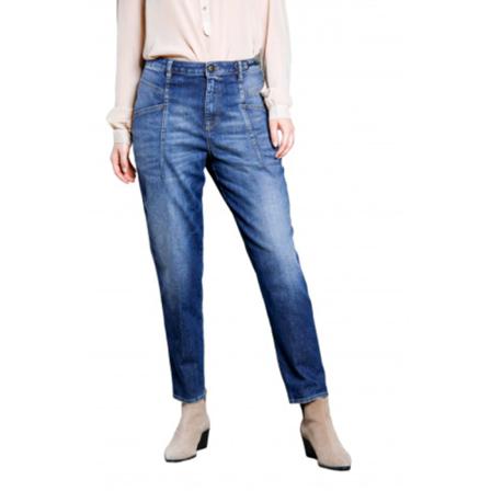 Mason's, Loose-fit Jeans Blauw, Dames, Maat:W25,elastaan,Camouflage
