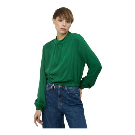 Silvian Heach Short Bluse with elastic Grøn, Dame