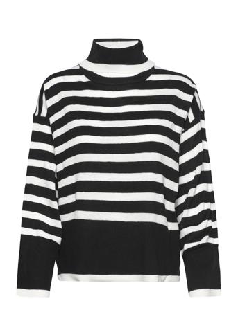 Vistripi Rollneck Knit Top/Ka Black Vila