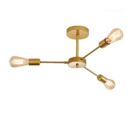 3-ARMET LOFTLAMPE, Moderne Loftlamper, E27-fatning (pære ikke inkluderet)_TF_TF