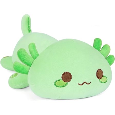 Onsoyours Søt Axolotl Plussj, Myk Stoffdyr Salamander Plussj Pute, Kawaii Plussj Leke for Barn (Grønn Axolotl, 13")