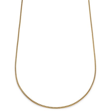 Essentials | 2 mm Gold-Tone Square Box Chain Necklace for Men - Chain necklaces