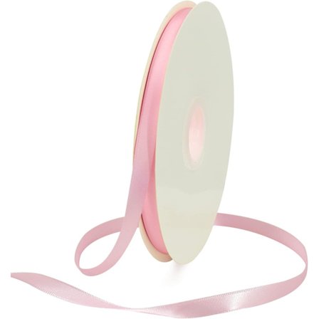 3/8 tommer x 100 yards Lyserød Satinbånd Tyndt Solidt Stofbånd Rulle til Gaveindpakning Invitation Blomsterhår B