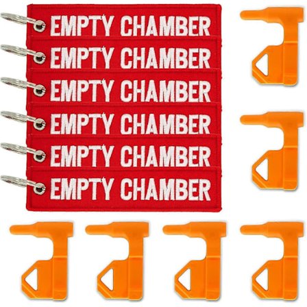 Kammer Sikkerhedsflag til Riffel Haglbøsse, 6 Sikkerhedsflag med 6 Lyse Røde Mærker, til Riffel Haglbøsse, Universel Kompatibilitet
