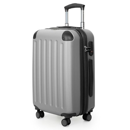 HAUPTSTADTKOFFER Spree - Handbagsage, 55 x 36 x 21 cm, TSA, 4 hjul, 42 liter, Silver