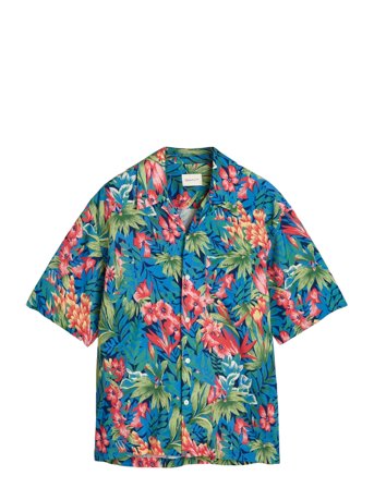 GANT | Rel Tropical Print Ss Shirt | L