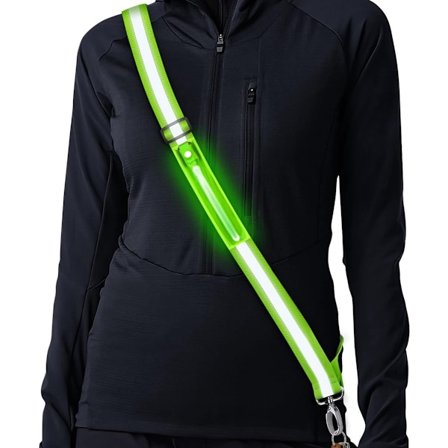 Vanntette løpelys med høy synlighet, løpevest med 360 graders refleksbånd