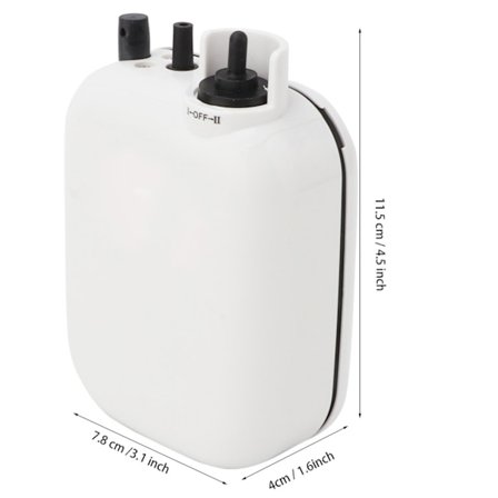 Bärbar Mini Outdoor Ultra Silent Fiske Luftpump Vattentät Fisketillbehör