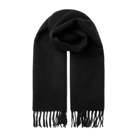 Å WOMAN Halsduk med fransar ELLEN Halsdukar & scarves Svart ONESIZE