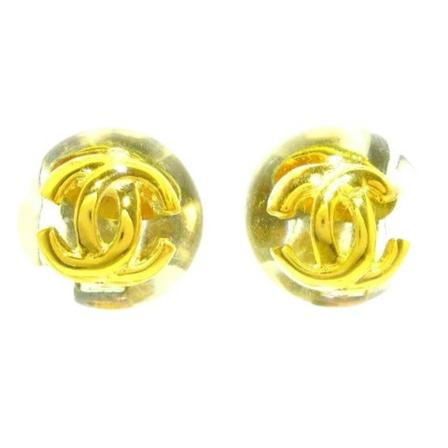Chanel Vintage Pre-owned Earrings gul, Dam Vintage Smycken, Dam, Storlek: ONE SIZE