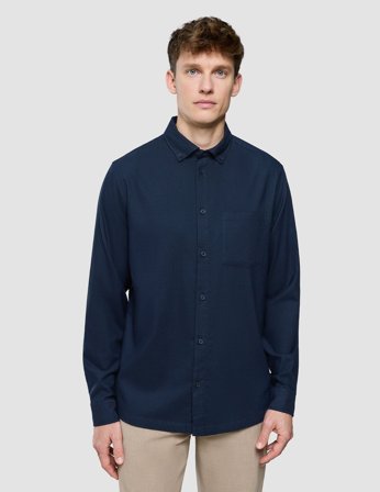 Shaping New Tomorrow - All-Day Oxford Shirt - Navy - Herr - Storlek XL