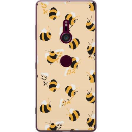 Sony Xperia XZ3 Gjennomsiktig deksel Binkle Bee Mønster
