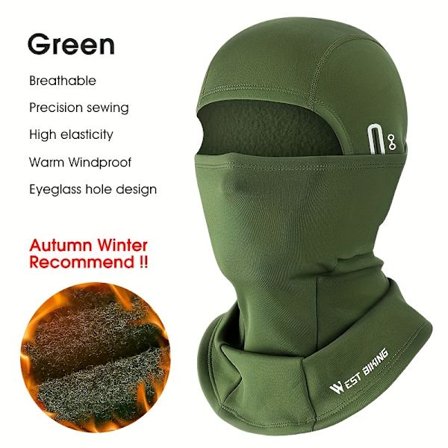 WEST BIKING Talvinen Lämmin Fleecevuorattu Lippalakki Tuulenpitävä Pyöräilyhattu Miehille Naisille Urheilu Huivi Hiihto Pyöräily Juoksu Kaulanlämmitin