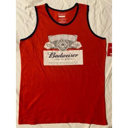 Budweiser T-shirt För Ölflaska För Män (förpackning Med 2) M Vit/svart/re