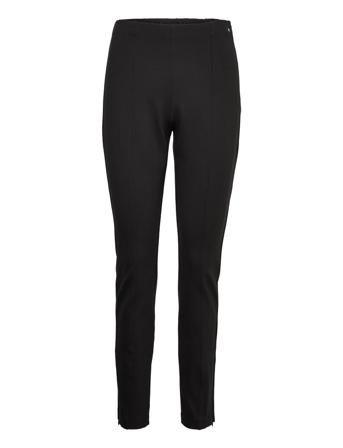 Skinny Milano Slit Legging Slimfit Bukser Sort Tommy Hilfiger