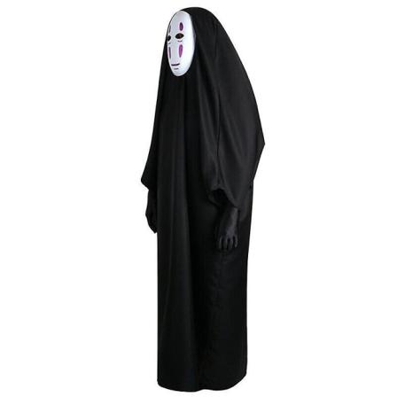 Kaonashi Spirited Away No Face Man Cosplay Kostym Mask Handskar Ansiktslösa Set Adults 2XL