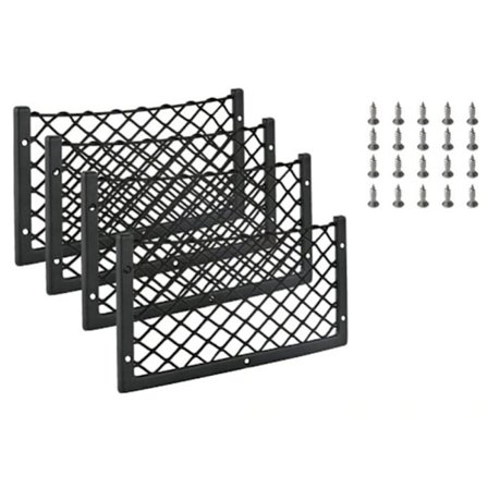 Bilförvaringsnät 4 st, bagageutrymmesorganisatörer 35,5 * 18,5 cm, M