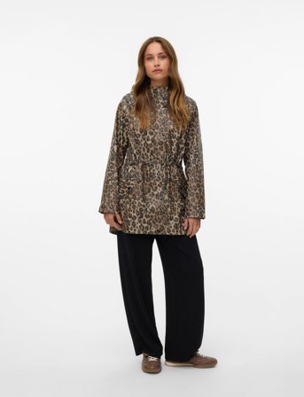 Vero Moda Vmmalou Coated Printed Jacket Noos - Brown - XL