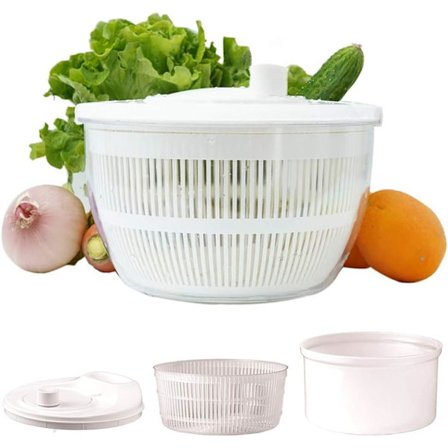 Salatslynge, 4,5 liter, plast, BPA-fri, sklisikker