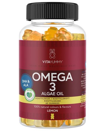 VitaYummy Omega 3 Lemon 60 stk., Helse & Madvarer, Kosttilskud, Fiskeolie & Omega 3