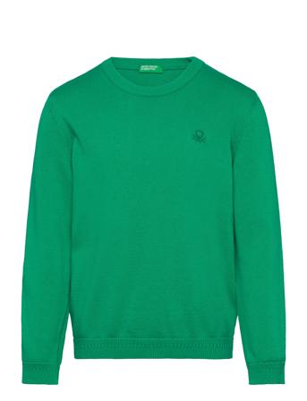 Sweater L/S Tops T-shirts Long-sleeved T-shirts Green United Colors Of Benetton