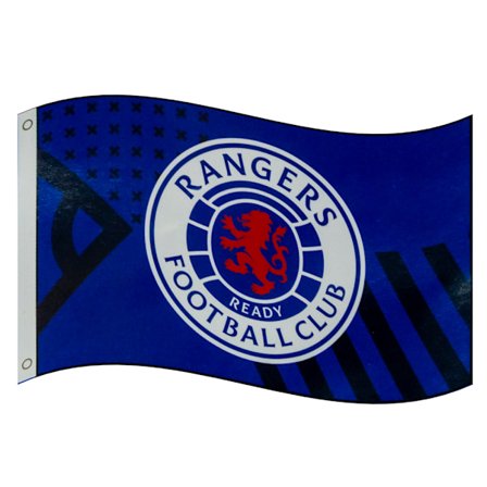 Rangers FC Klassisk Vapensköld Flagga 5ft x 3ft Royal Blue/White/Red