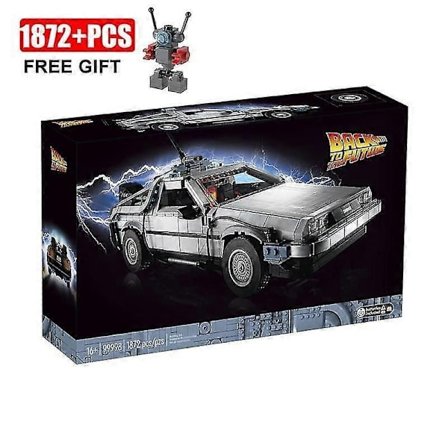 Uusi Delorean Dmc-12 Back to The Future Aikakone Yhteensopiva 10300 Konseptiautot Rakennuspalikat Lelu Palikat Joulu Poika Lahjat-Perfet