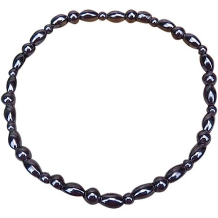 Unisex Magnetisk Sundhedsankelkæde Naturlig Sort Ankelkæde Fodsmykke[CO]