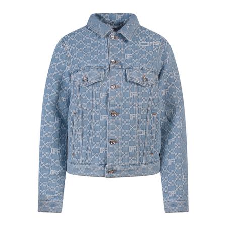 Off White Denim Jakke Blå, Dame