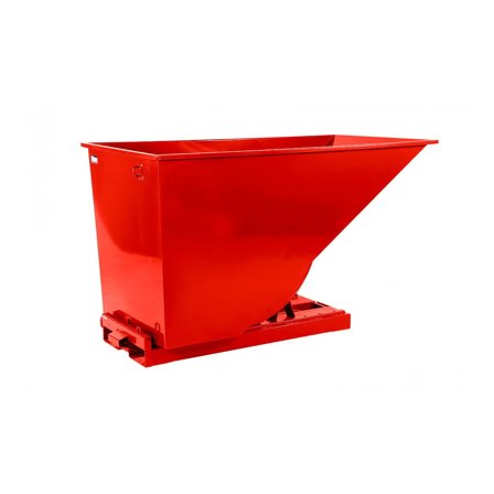 Tippcontainer, 1600 liter, röd