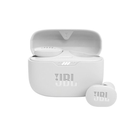 JBL TUNE 130NC TWS - True Wireless trådløse ørepropper, In-Ear(hvit) Aktiv støyreduksjon med Smart Ambient, Pure Bass-lyd, opptil 40t battertid