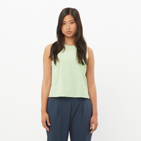 Salomon - Aluskerrasto – yläosat Vaatteet Trackline Tank W - SEA Foam