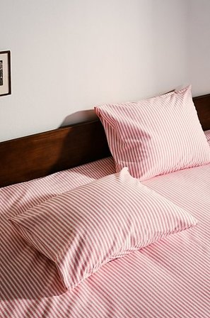 Jotex - Tyynynpäällinen 2-pack 60x50 Cm Orgaaninen Punainen/valkoinen Punainen/valkoinen - ESSA - Osta Tyynyliinat Jotex