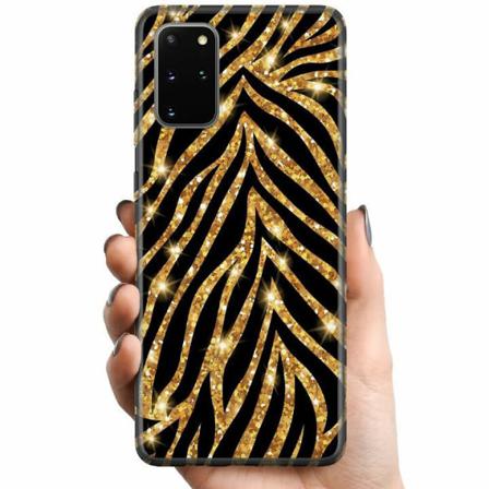 Samsung Galaxy S20+ Tpu Mobilskal Gold & Glitter