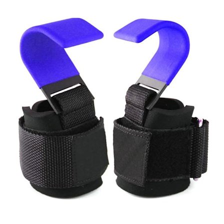 YOUZI 2st viktlyftande krokgrepp med handledslindningar Gym Fitness krok Lämplig för tyngdlyftande pull-ups