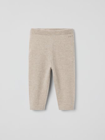 Strickhose Kaschmir - 50 - kinderbekleidung - beige - Polarn O. Pyret