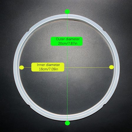 18-24 cm silikonbyte genomskinlig packning Hemma tryckkokare