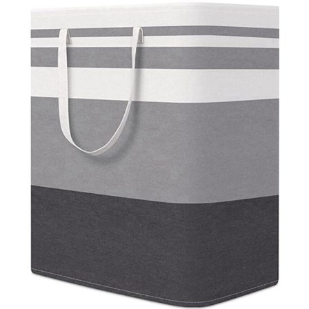 1 Kurv, Stor Sammenleggbar Vaskerikurv med Utvidede Håndtak for Klær, Sovesal og Familie