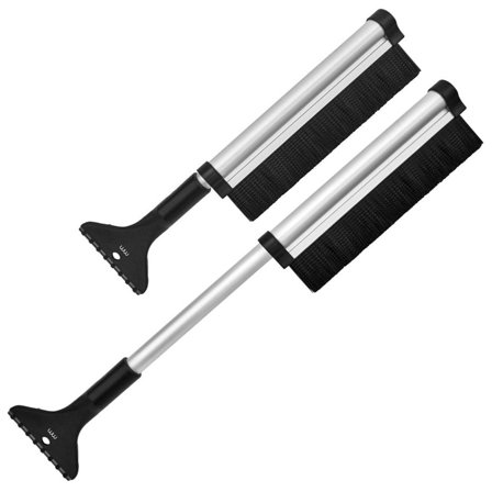 Utdragbar Snöborste med Isskrapa