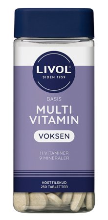 3 for 2 - Livol Multivitamin Basis 230 stk, Helse & Madvarer, Vitaminer, Multivitaminer