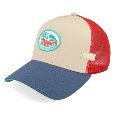 Coastal - Beige trucker Caps - Hft Mimik Sandylane Red/Sand/Navy Trucker @ Hatstore