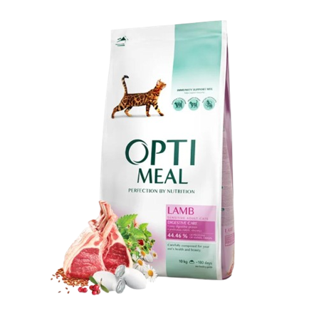 Optimeal - Adult & Senior Sensitive Digestion Lamb Tørrfôr Til Katt 4 kg - Katt - Kattefôr & kattemat - Tørrfôr for katt - ZOO.no