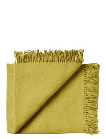 Athen 130X200 Cm Home Textiles Cushions & Blankets Blankets & Throws Gul Silkeborg Uldspinderi*Betinget Tilbud