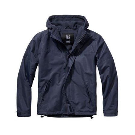 Marinblå vindjacka med dragkedja - Brandit - Herr - Vandring - Vintersport - Vattentät och andas