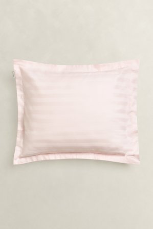 GANT Wohnaccessoires Sateen Kopfkissenbezug mit Streifen (80x80) Rosa