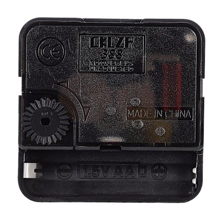 Støjsvag sekundvis urværk kvarts urværk lydløs vægur lydløs bevægelse (5.5X3.3cm, b)